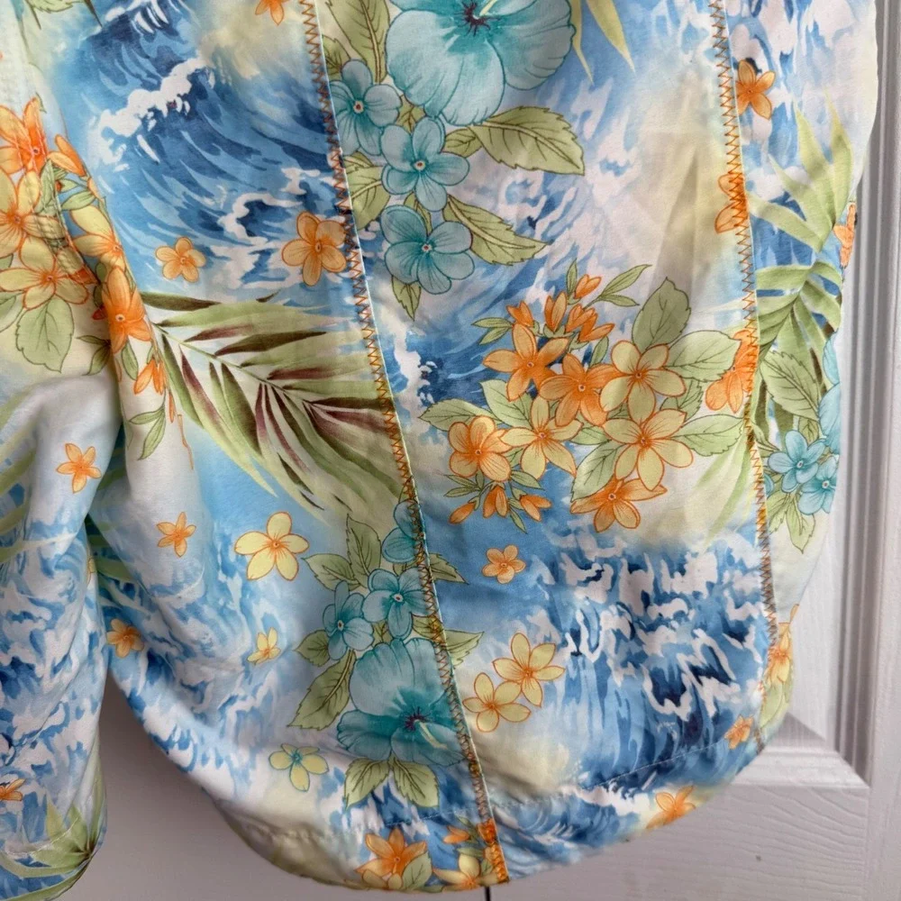 Robert Graham Swim Trunks 38 Patchwork Hawaiian Floral Plaid Surf‎ Beach Shorts